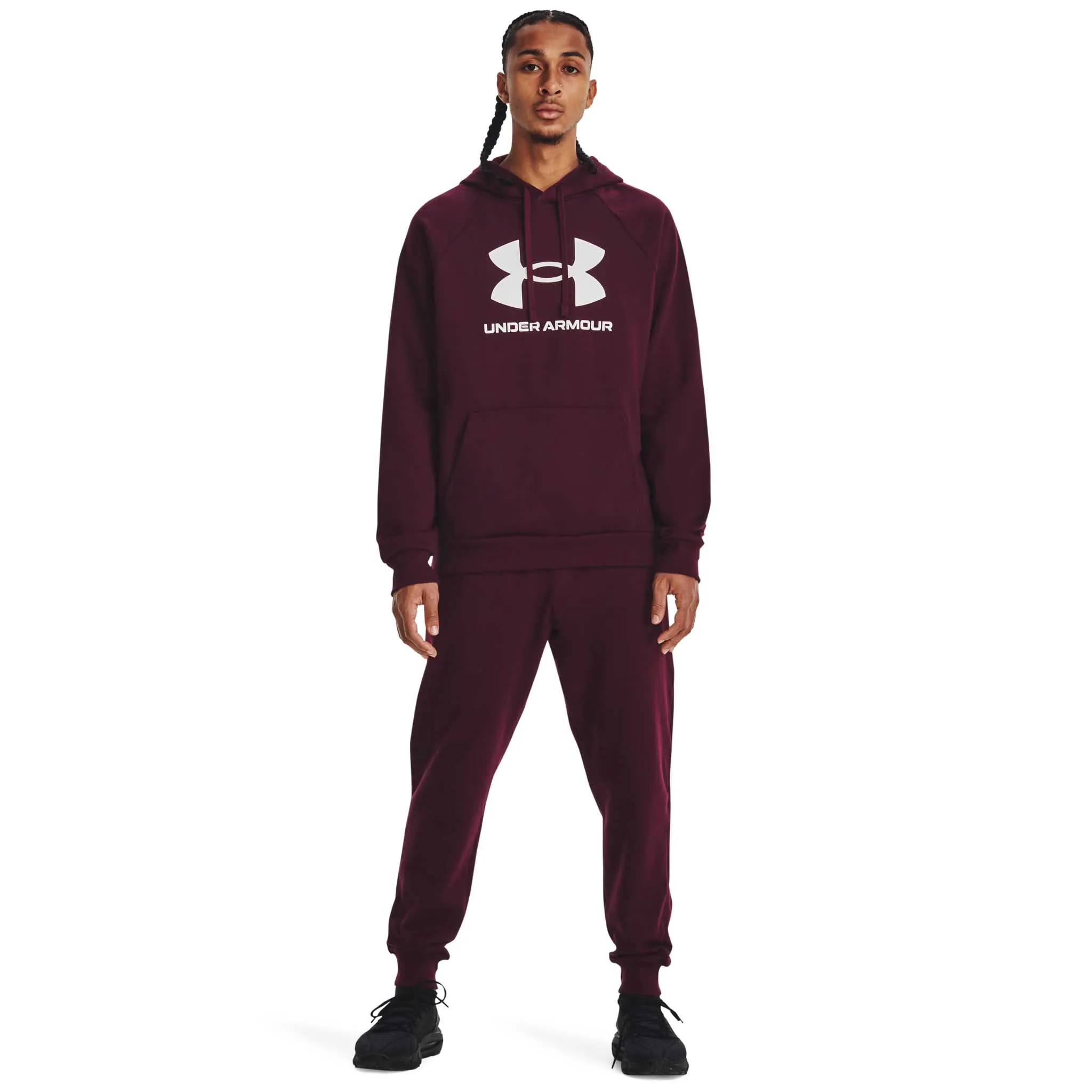 UA Rival Fleece Logo Hoodie sweatshirt à capuchon pour homme