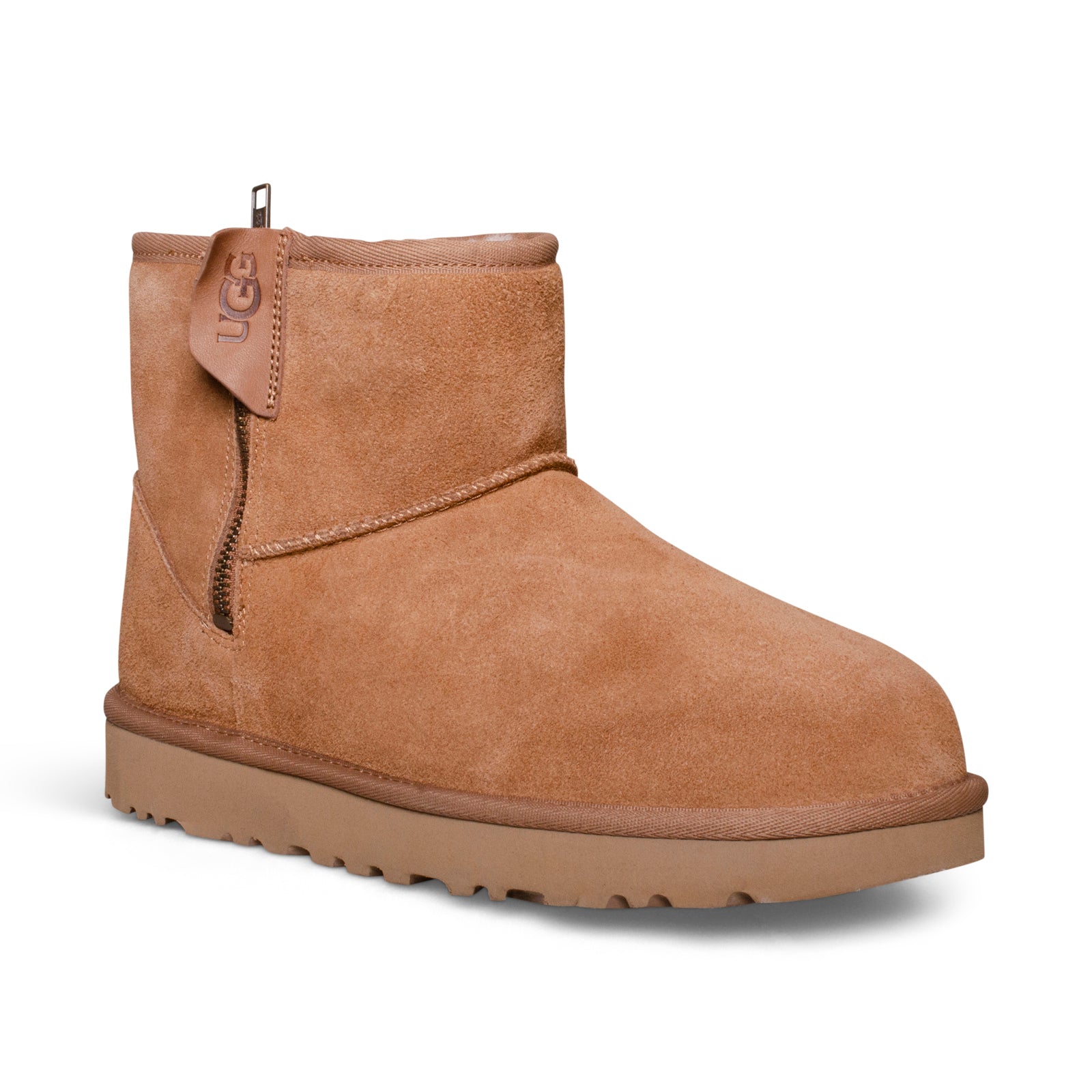 UGG Classic Mini Bailey Zip Chestnut Boots - Women's