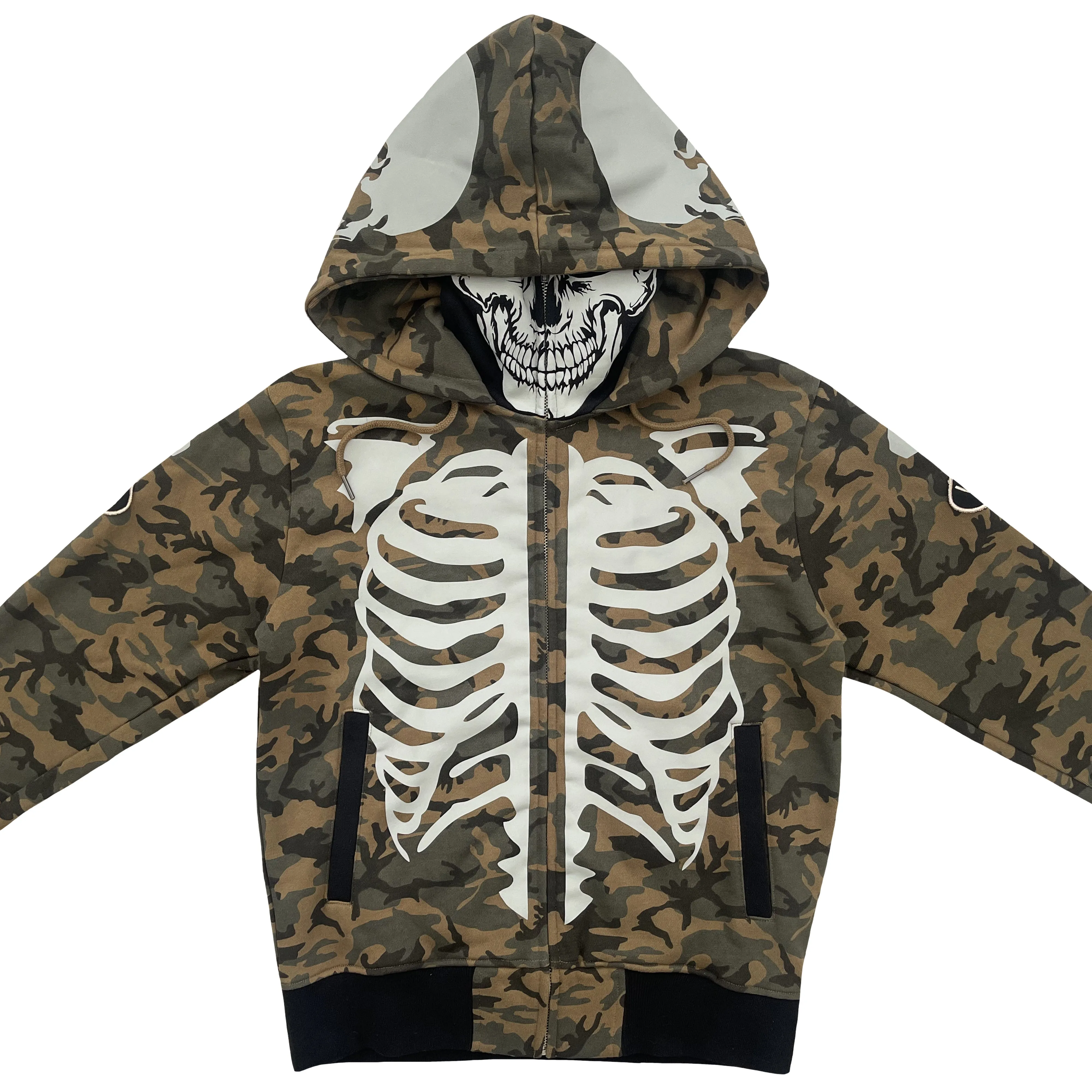 Vanson Leathers Skeleton Hoodie