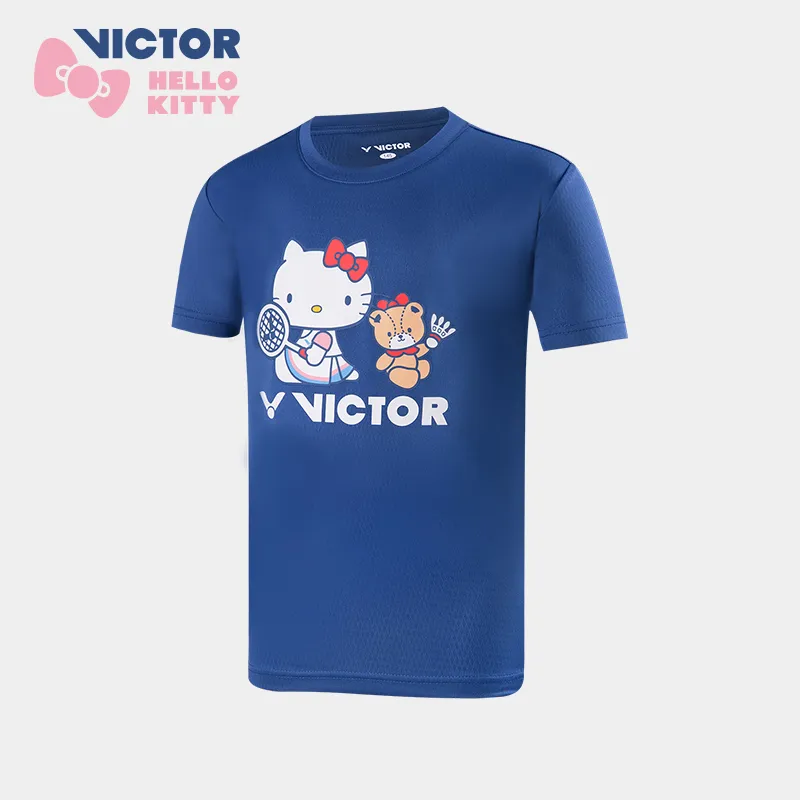 Victor X Hello Kitty T-KT203JR Sport Shirt Navy JUNIOR'S