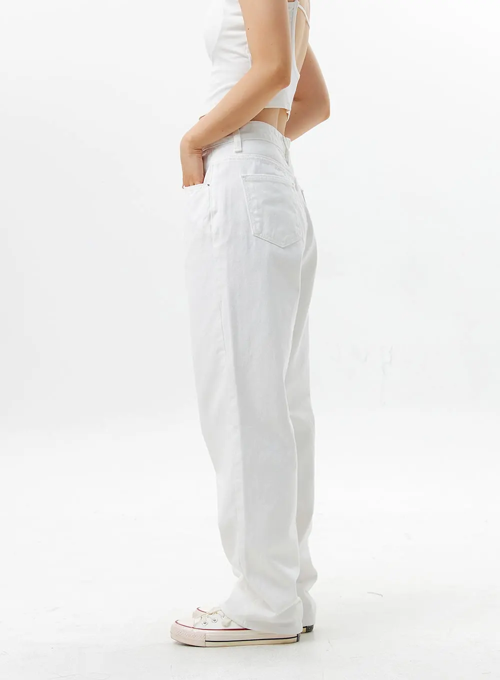 Wide-Fit Cotton Pants OG318