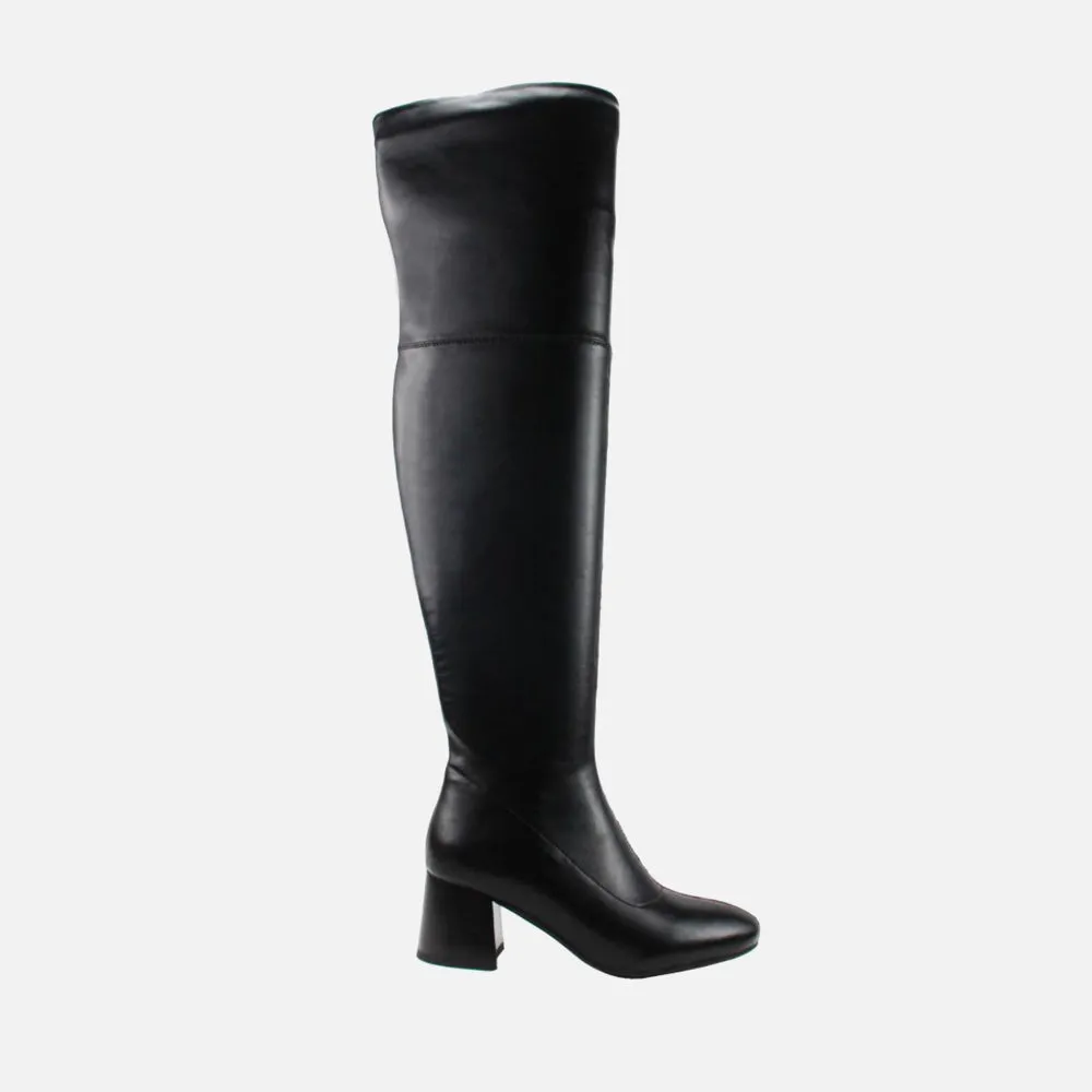 Women Knee Length Mid Heel Boot