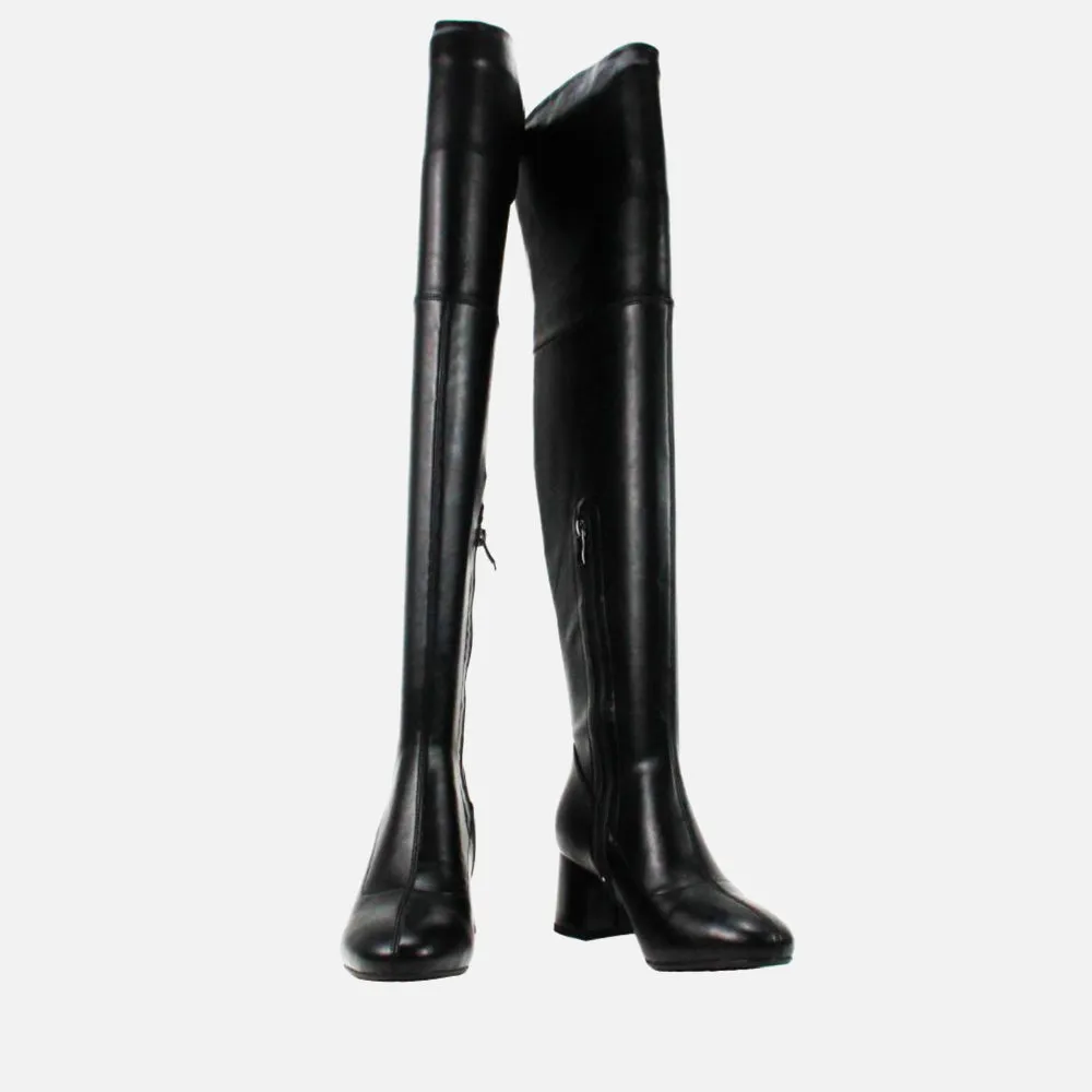 Women Knee Length Mid Heel Boot