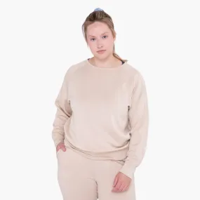 Women's Mono B Elevated Crew Neck Sweatshirt - Plus Size