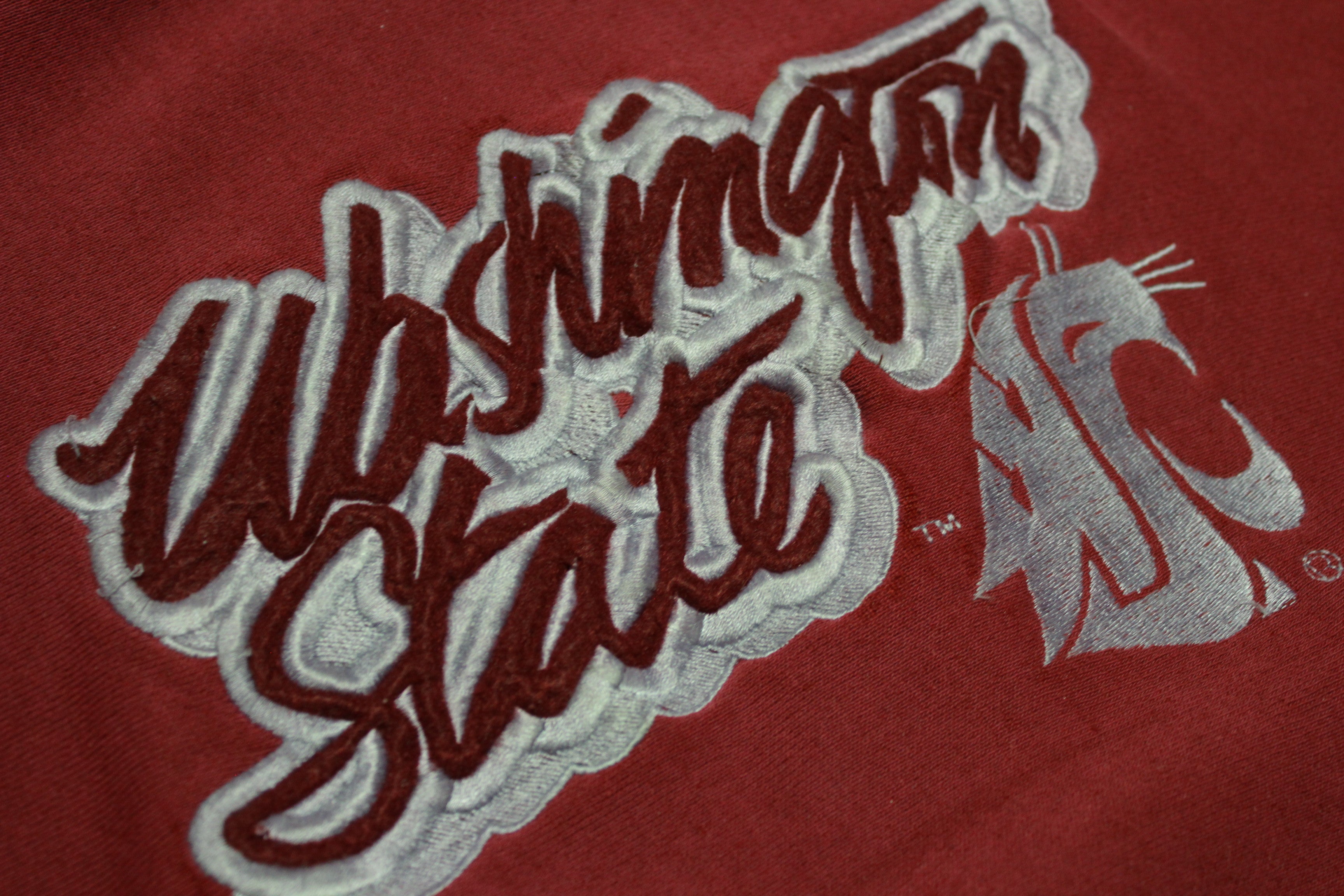 WSU Washington State Cougars Vintage 90's Collegiate Hoodie Sweatshirt