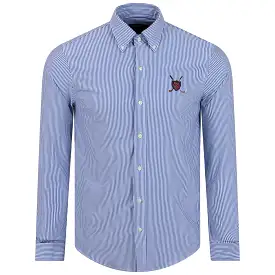 x TRENDYGOLF LS Oxford Sport Shirt Deep Blue/White - 2024