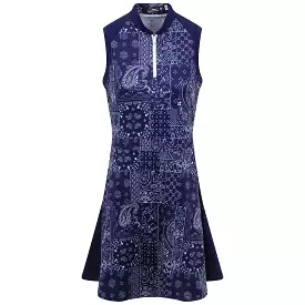 X TRENDYGOLF Womens Bandana Patchwork Sleeveless Dress - 2024